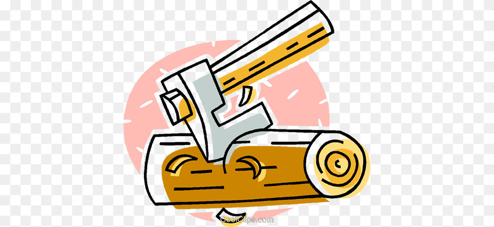Axe With Firewood Royalty Free Vector Clip Art Illustration, Grass, Plant, Device, Tool Png