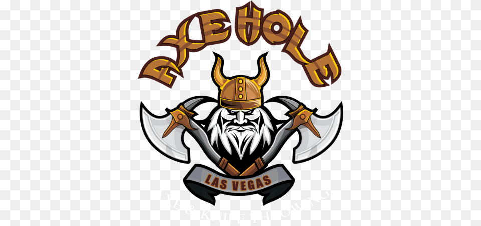 Axehole Vegas Axe Hole Las Vegas, Emblem, Symbol, Weapon Free Png Download