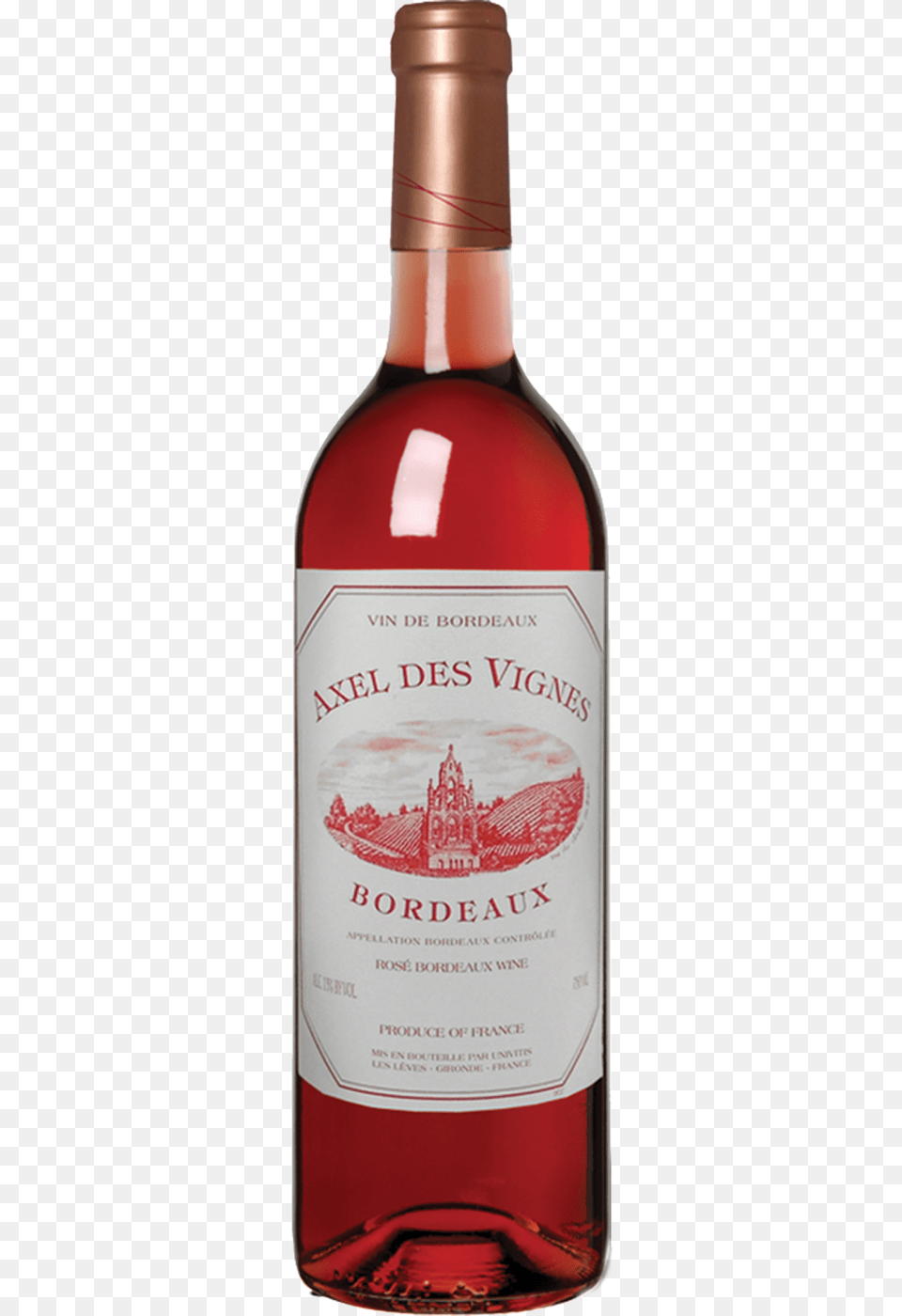 Axel Des Vignes Bordeaux Ros Axel Des Vignes Bordeaux Rouge, Alcohol, Beverage, Liquor, Bottle Free Png Download