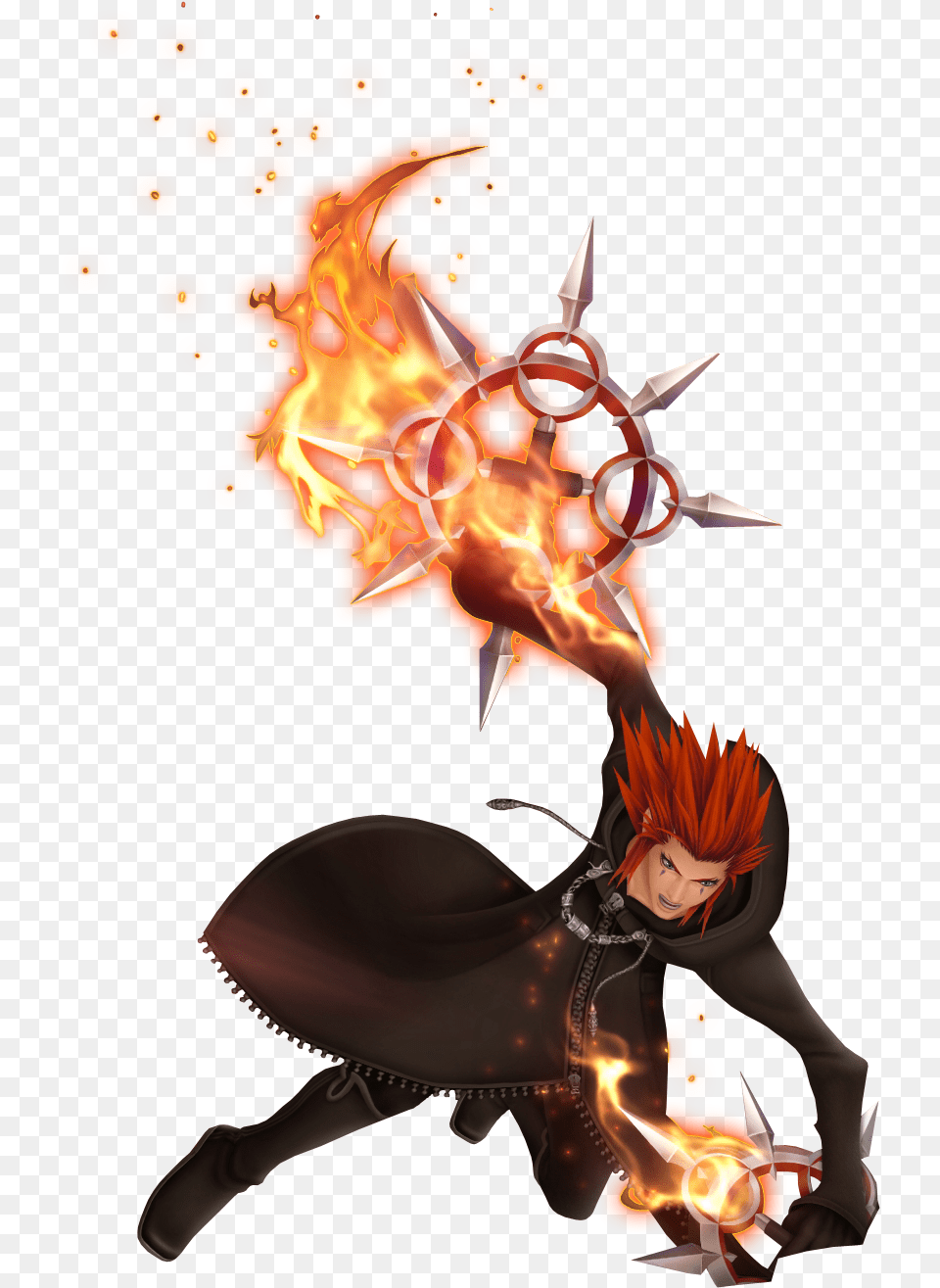 Axel Kingdom Hearts Chakrams, Adult, Book, Comics, Female Png