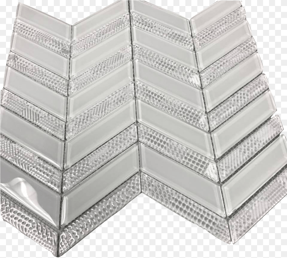 Axiom Chevron Glass Tile Tile, Silver, Crib, Furniture, Infant Bed Free Transparent Png