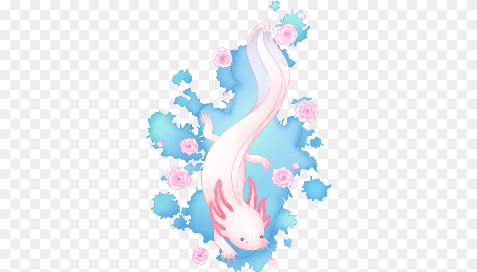 Axolotl Backgrounds, Art, Graphics, Floral Design, Pattern Png Image