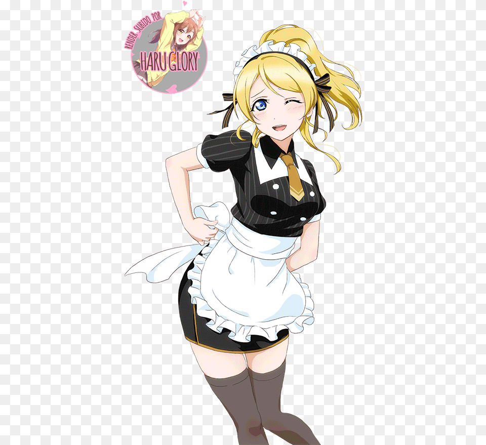 Ayase Eli 118 Love Live Eli Maid, Book, Comics, Publication, Manga Png Image