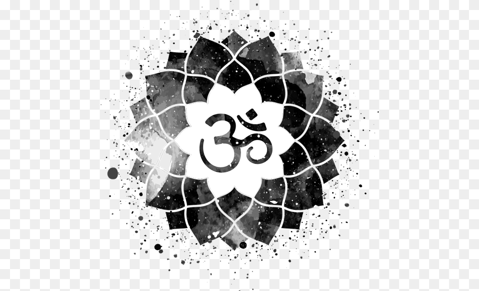 Ayn Om Mandala Mantra Watercolor Mandala, Art, Symbol, Graphics Png