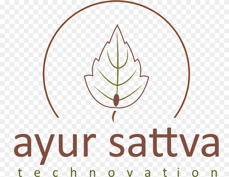 Ayur Sattva Technovation Logo Graphics, Leaf, Plant, Tree, Vegetation Free Png