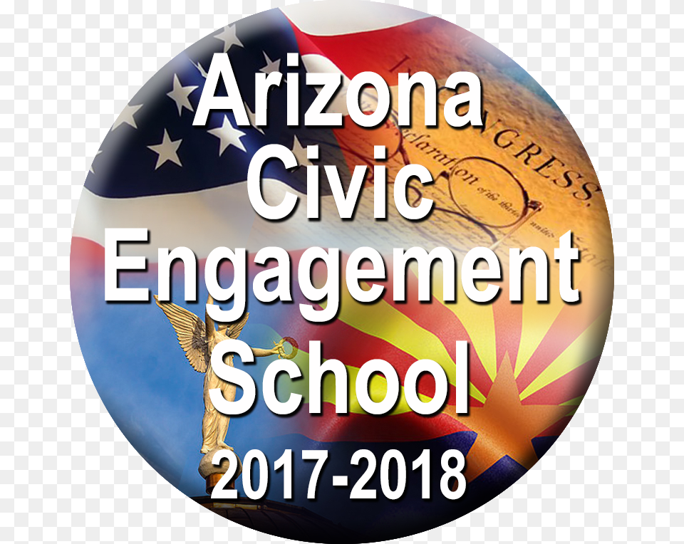 Az Civic Engagement Button 17 18 American Flag, American Flag, Adult, Female, Person Png Image