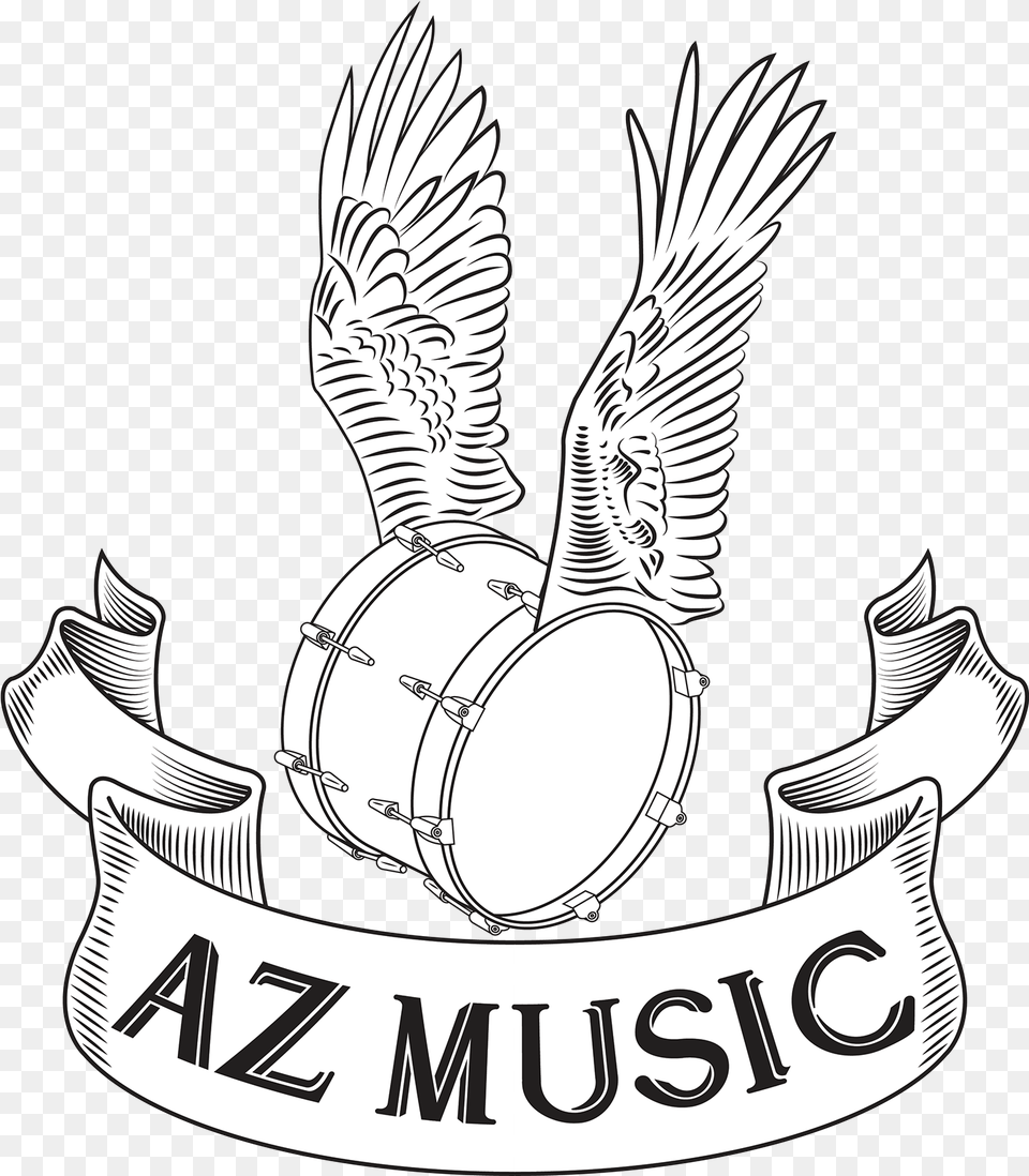 Az Music Line Art, Emblem, Symbol, Animal, Bird Png