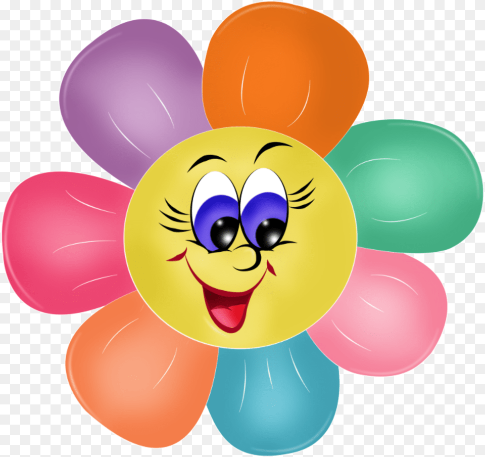 Azbuka Klipart Smileys And Azbukapng Smiley Face Flower Clipart, Balloon, Head, Person Free Png