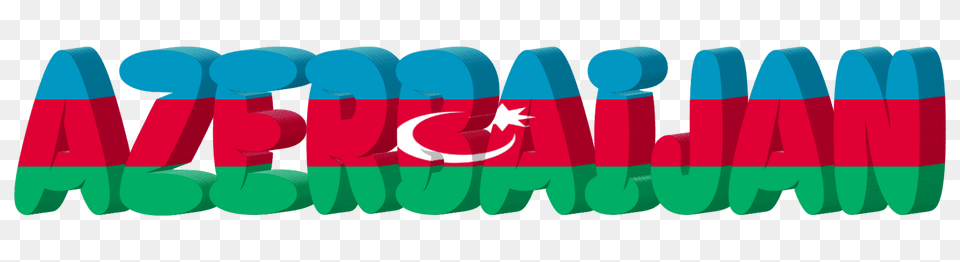 Azerbaijan Lettering With Flag Clipart, Logo, Dynamite, Weapon Png Image