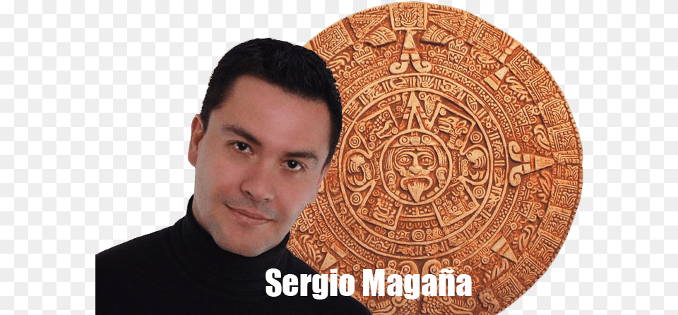 Aztec Calendar Sergio Magana, Photography, Adult, Face, Head Free Transparent Png