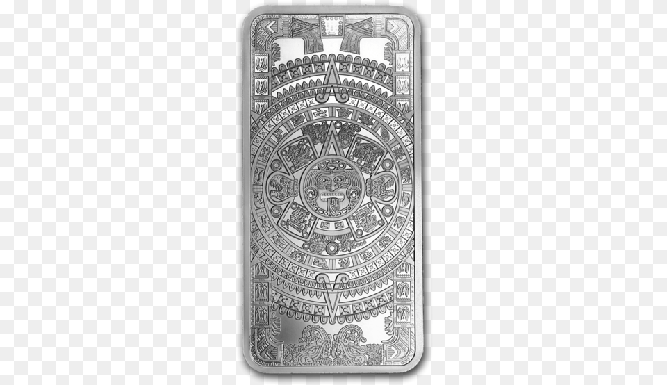 Aztec Calendar Silver Bar 10 Oz, Logo, Symbol Png Image