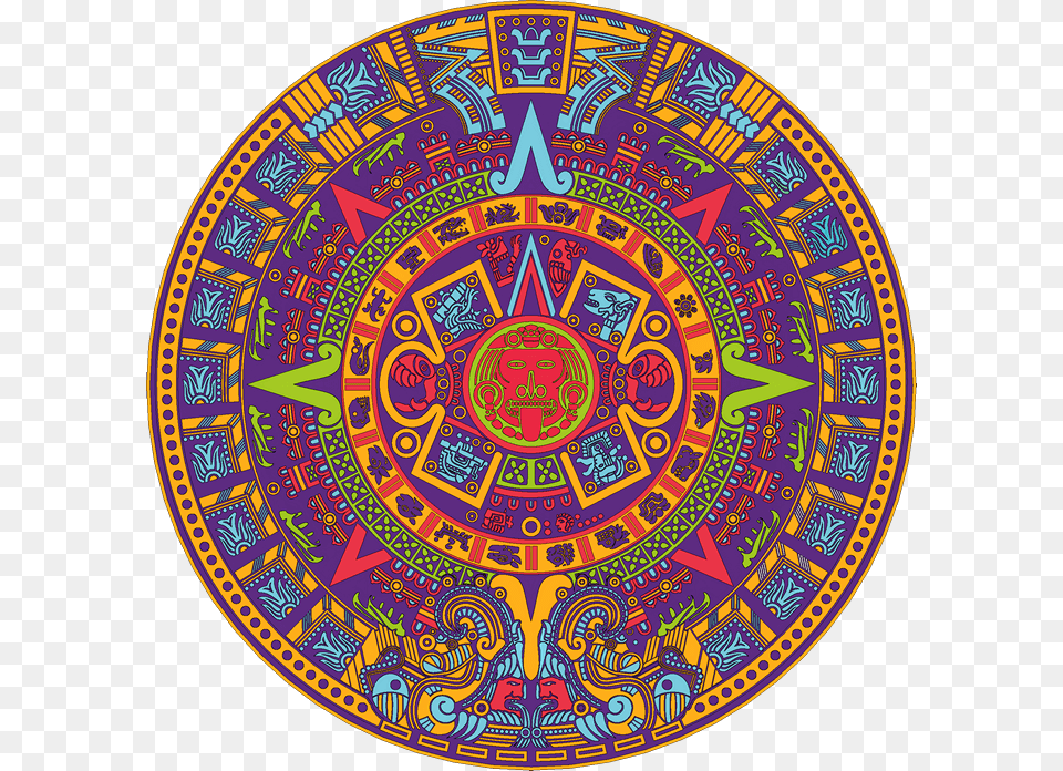 Aztec Calendar Vector Illustration Aztec Calendar 3d, Art, Pattern Png