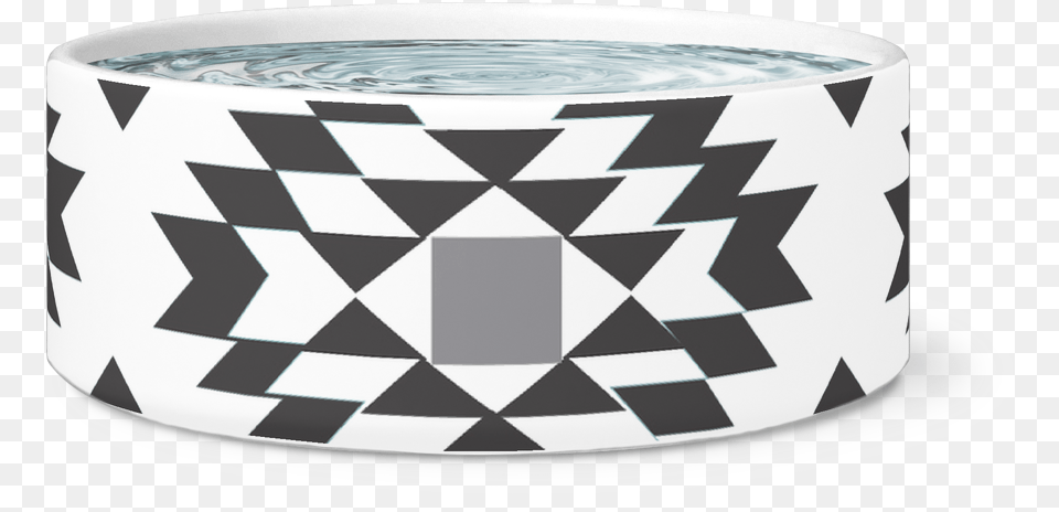 Aztec Chic Dog Bowl Aztec Black Pet Bowl, Pottery, Furniture, Art, Porcelain Png