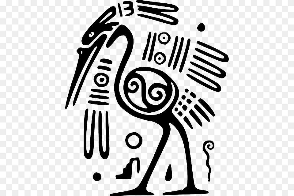 Aztec Clipart Inca Mayan Bird Symbols, Animal, Waterfowl Free Png Download