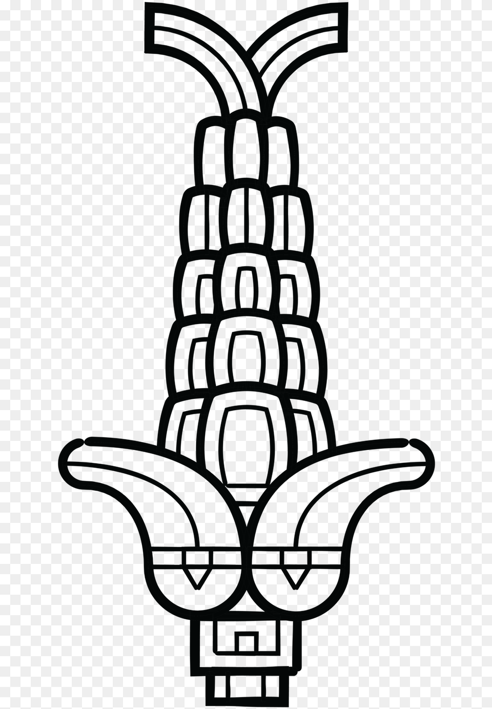 Aztec Corn Painting, Emblem, Symbol, Architecture, Pillar Free Transparent Png