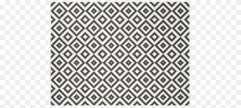 Aztec Diamond Pattern Black Ivory Small Box Line Pattern, Home Decor, Rug, Qr Code Png Image