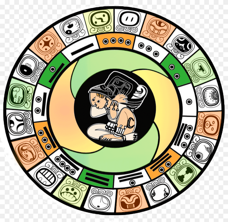 Aztec Football Clipart Picture Black And White Aztec Circle With 36 Divisions, Baby, Person, Face, Head Free Png