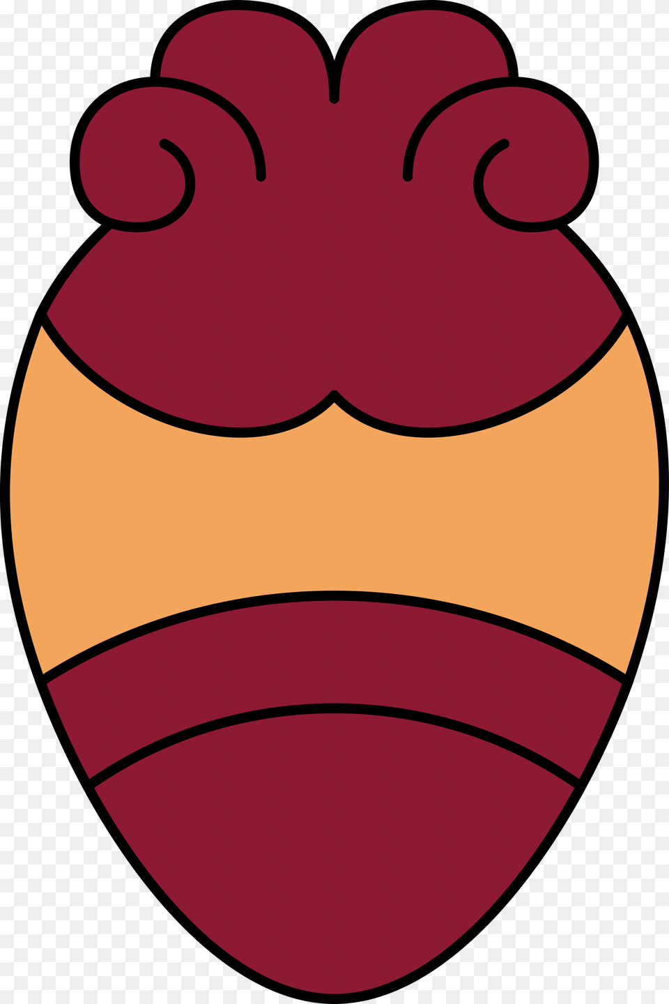 Aztec Heart Glyph, Egg, Food, Easter Egg, Maroon Free Png