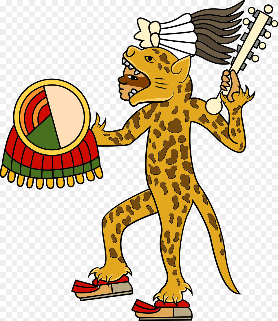 Aztec Jaguar Warrior Clipart, Animal, Cheetah, Mammal, Wildlife Png