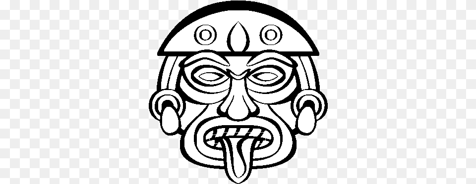 Aztec Mask Coloring, Art, Baby, Person, Drawing Free Transparent Png