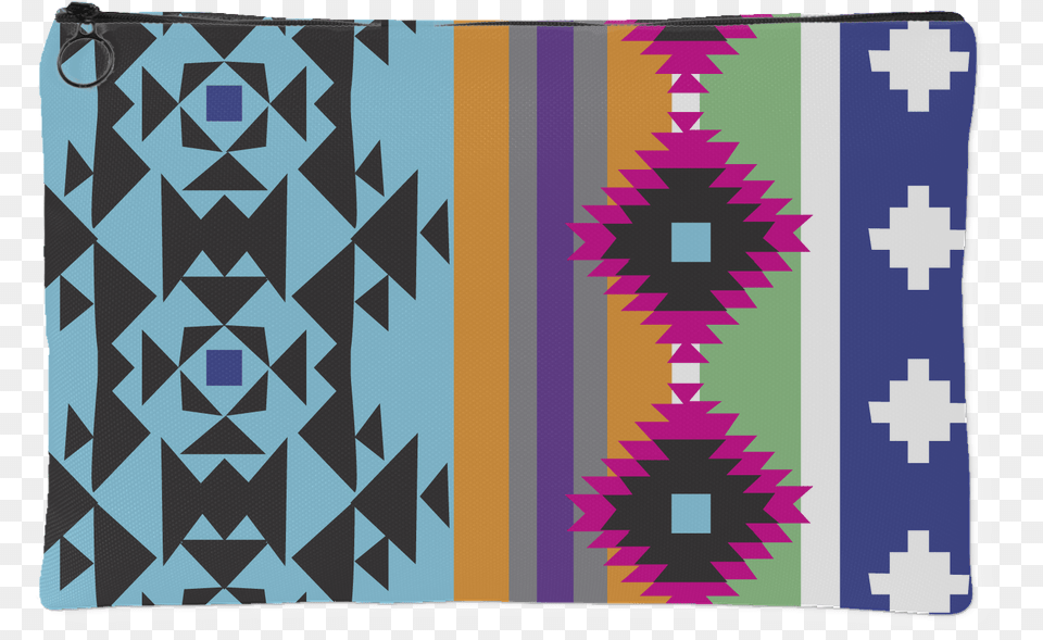 Aztec Party Makeup Pouch Graphic Design, Home Decor, Rug, Cushion, Quilt Png Image
