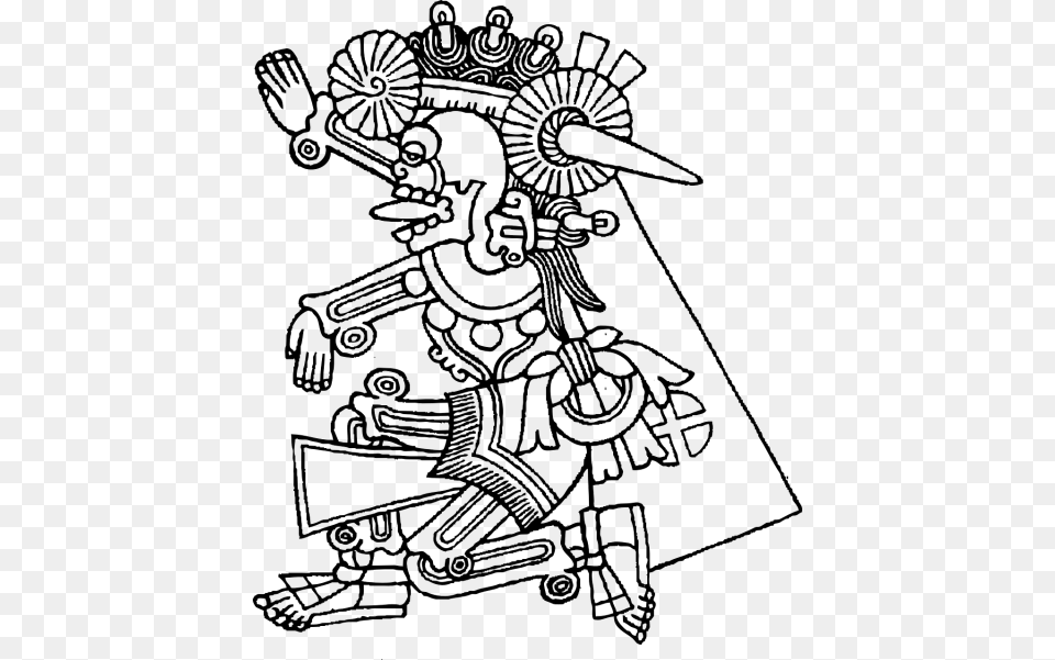 Aztec Pre Columbian Mexico Peru Maya Mictlantecuhtli, Gray Free Transparent Png