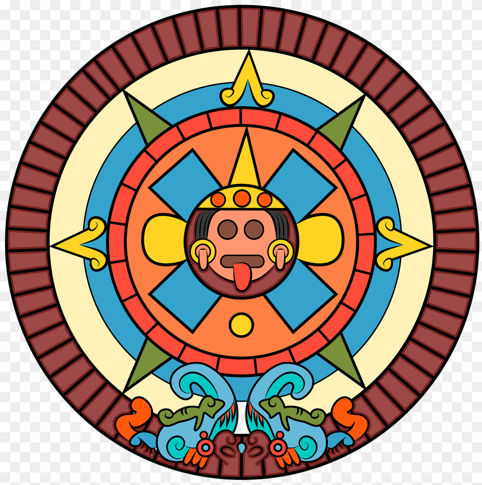 Aztec Sun Stone Clipart, Art Free Png Download