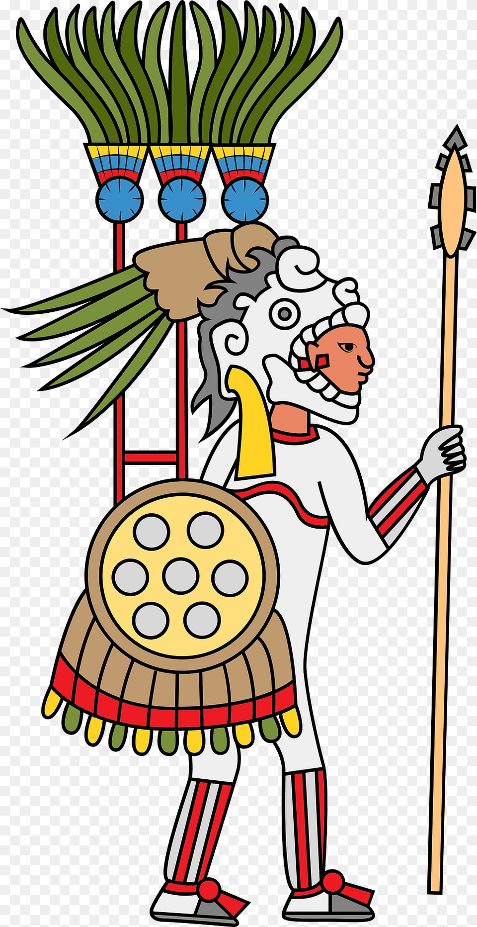 Aztec Warrior Clipart, Person, Face, Head Free Png