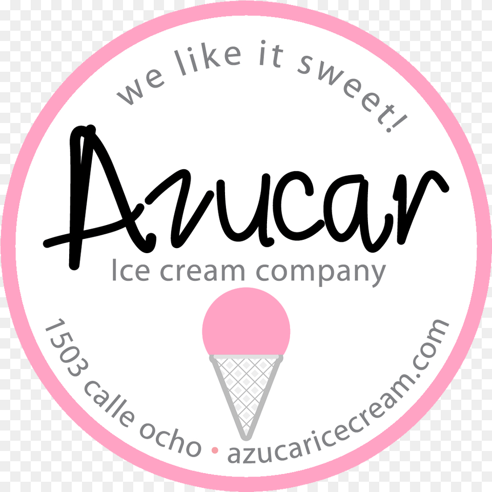 Azucar Logo V2 Highres Azucar Ice Cream Company, Dessert, Food, Ice Cream, Sticker Free Png Download
