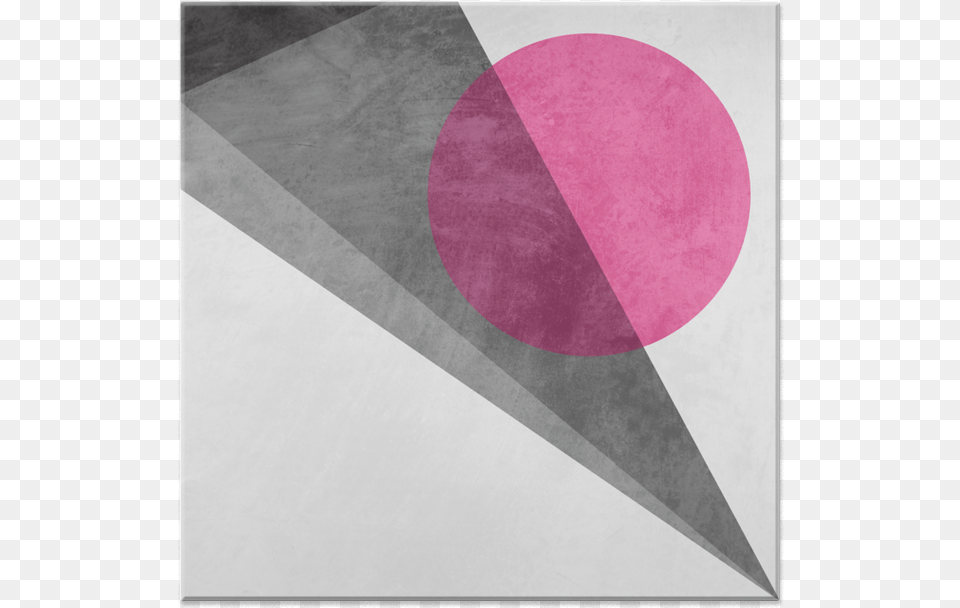 Azulejo Ponta Cinza E Crculo Rosa De Renato Kolbergna, Triangle, Art, Graphics, Modern Art Png Image