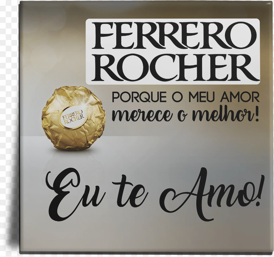 Azulejos Eu Te Amo Ferrero Rocher, Aluminium, Gold, Chocolate, Dessert Png