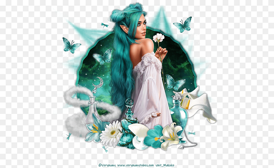 Azure Elf Fairy, Art, Graphics, Turquoise, Book Free Transparent Png