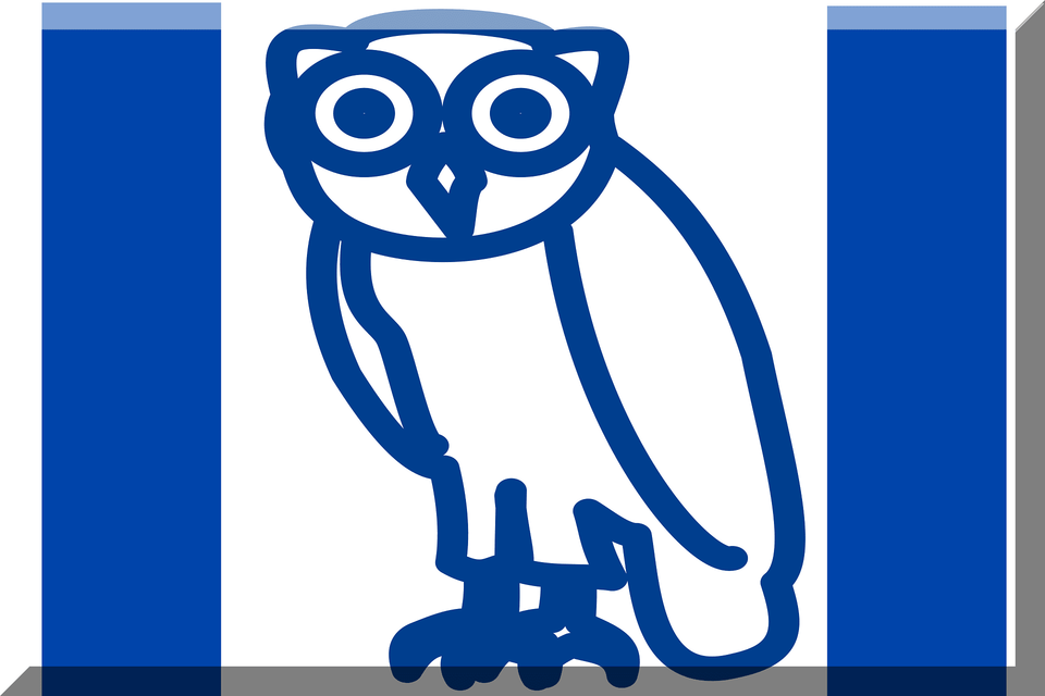 Azzurro Bianco Con Gufo Clipart, Animal, Bird, Owl, Smoke Pipe Free Png Download