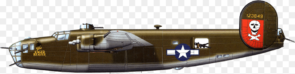 B 24 Eager Beaver, Aircraft, Transportation, Vehicle, Railway Png Image