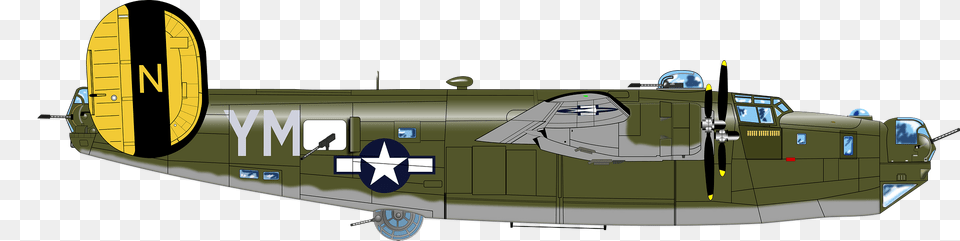 B 24 J Bomber Clipart, Aircraft, Transportation, Vehicle, Airplane Free Png