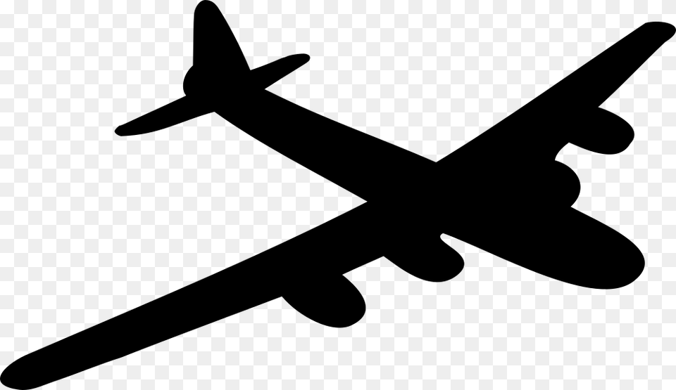 B 29 Bomber Airplane Shadow Bomber Plane Clip Art, Gray Free Png Download