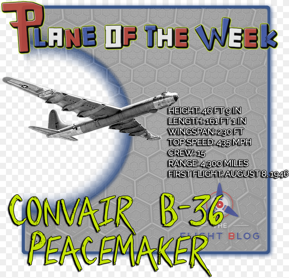 B 36 Peacemaker, Advertisement, Poster, Aircraft, Airplane Free Transparent Png