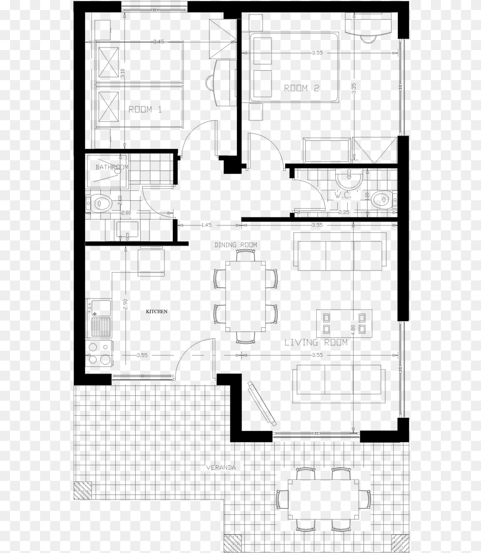 B Appartement Pmr, Gray Png