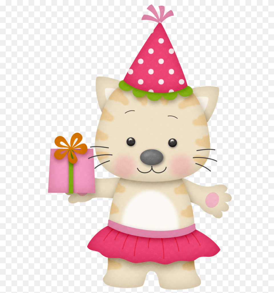 B Birthday Girl Feliz Blanca Gif Cat Birthday Clipart, Clothing, Hat, Nature, Outdoors Png Image