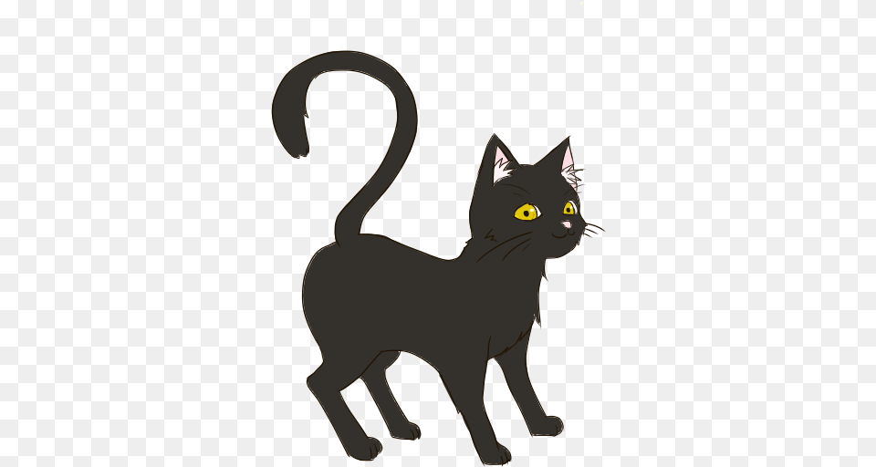 B Black Cat, Animal, Mammal, Pet, Black Cat Png Image
