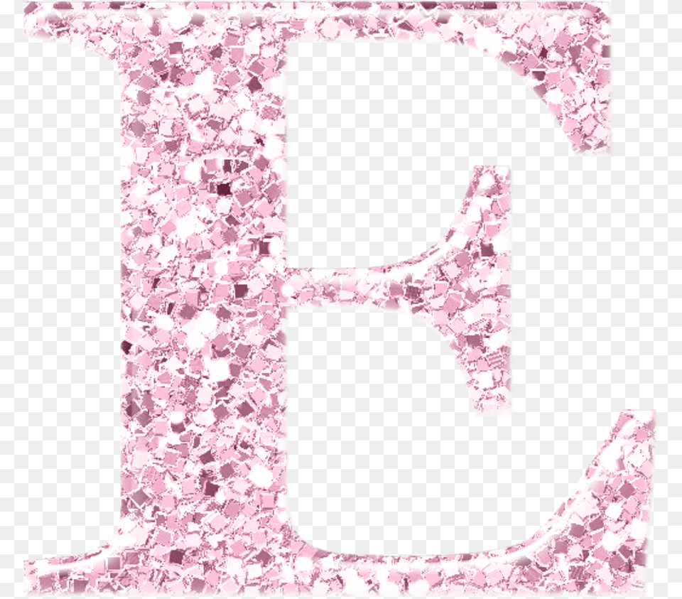 B Bling Rosa Pastele Rosa I Glitter Letter, Number, Symbol, Text, Person Free Png