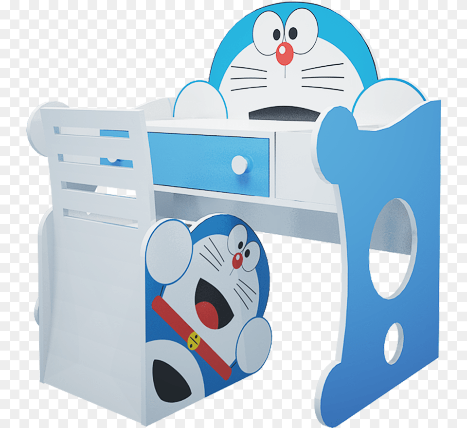 B Bn Tr Em Doremon 05 Oh Ohaha Cartoon, Furniture, Bed, Bunk Bed, Desk Free Png