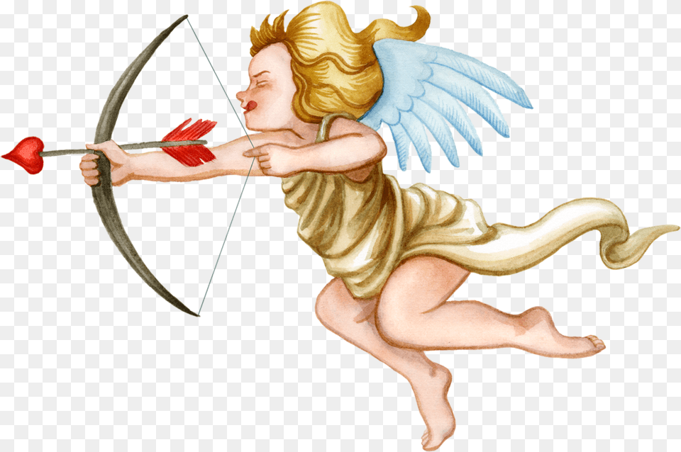 B Cupids Arrow Saint Valentin Cupidon Gif, Cupid, Bow, Weapon, Baby Free Png Download