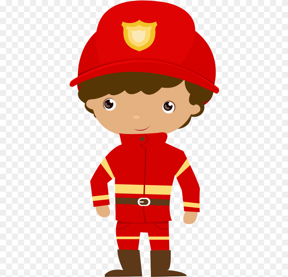B De Bombero Cute Clipart Clip Art Firefighter Bombeiro Desenho, Elf, Baby, Person, Face Png