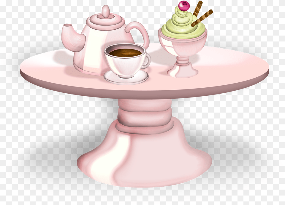 B Fashionable Food Clipart Afternoon Tea Mat Table, Dining Table, Furniture, Pottery, Cookware Free Png