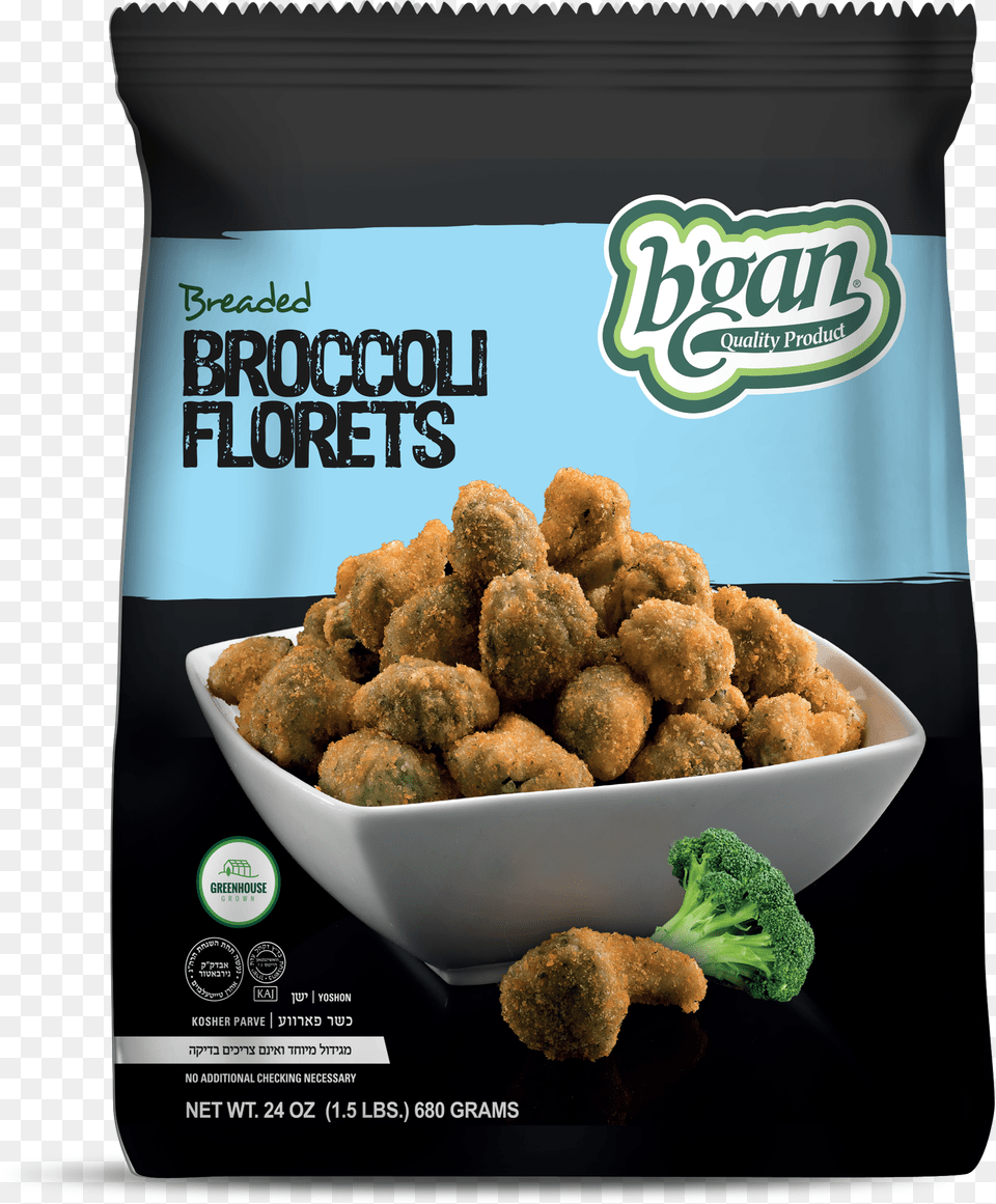 B Gan Breaded Broccoli Florets, Food, Fried Chicken, Nuggets Free Transparent Png