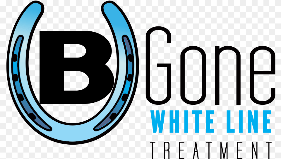 B Gone White Line Treatment Graphic Design, Horseshoe Free Transparent Png