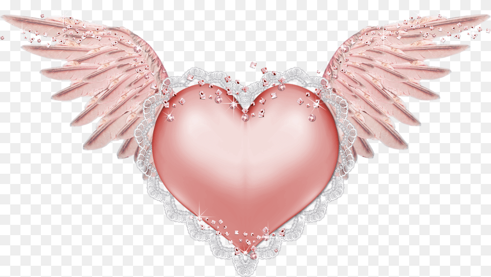 B Heart Wings Angel Heart My Heart Is Yours Valentines Harley Davidson Cards, Animal, Fish, Sea Life, Shark Png Image