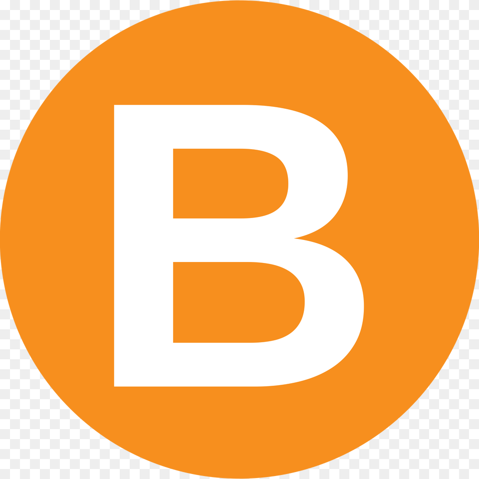 B Logo, Disk, Text Free Png Download