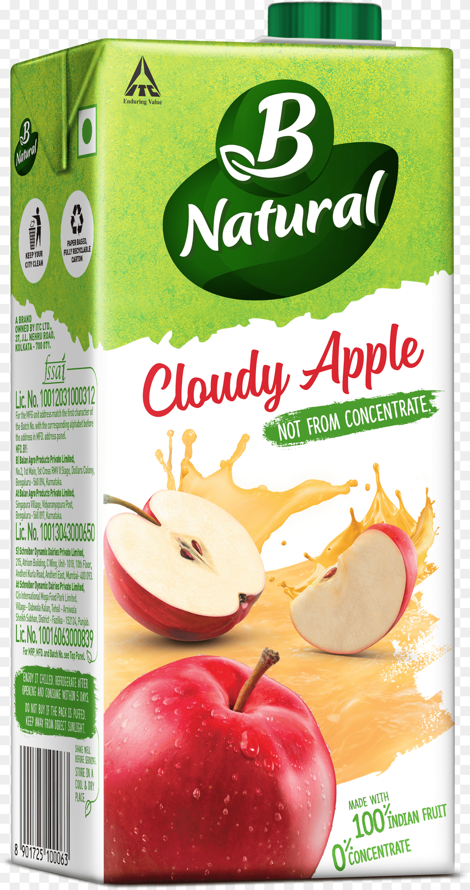 B Natural Beverages Cloudy Apple Juice B Natural Mixed Fruit Juice Free Transparent Png